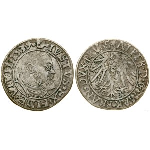 Prusy Książęce (1525-1657), grosz, 1539, Królewiec