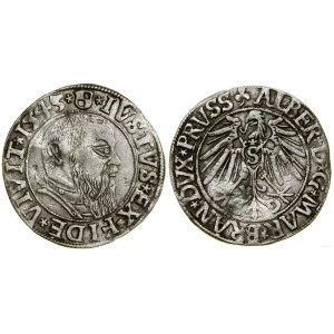 Prusy Książęce (1525-1657), grosz, 1543, Królewiec