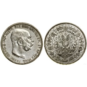 Austria, 5 koron, 1909, Wiedeń
