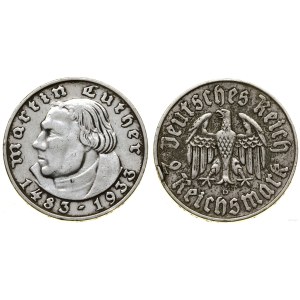 Niemcy, 2 marki, 1933 D, Monachium