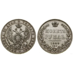 Rosja, 1 rubel, 1844 СПБ КБ, Petersburg