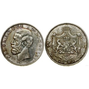 Rumunia, 5 lei, 1883 B, Bukareszt