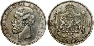 Rumunia, 5 lei, 1883 B, Bukareszt
