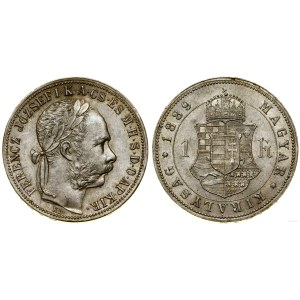 Węgry, 1 forint, 1889 KB, Kremnica