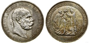 Hungary, 5 crowns, 1907 KB, Kremnica