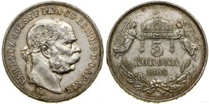 Hungary, 5 crowns, 1908 KB, Kremnica