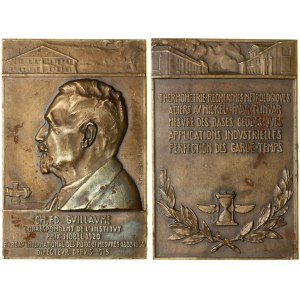 Francja, medal pamiątkowy Charles E. Guillaume, 1908