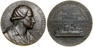 France, Antoine L. de Lavoisier commemorative medal, 1948