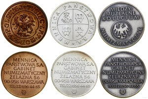 Poland, set of 3 tokens, Warsaw