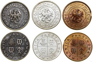 Poland, set of 3 tokens, Warsaw