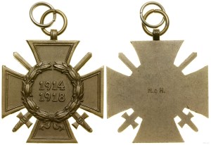 Germany, Cross of Merit for the 1914-1918 War with Swords (Ehrenkreuz des Weltkrieges mit Schwerten), 1934-1945, Pforzheim