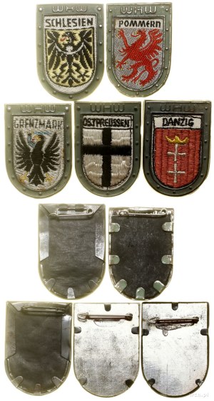 Germany, 5 x Winter Aid pin (Winterhilfswerk), 1936