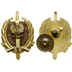 Polska, Odznaka X Lat w Służbie Narodu, 1955, Warszawa