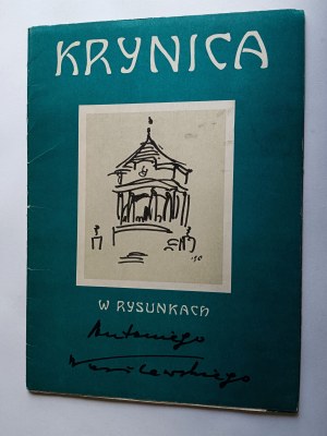 ANTONI WASILEWSKI, KRYNICA IN DRAWINGS BY ANTONI WASILEWSKI, ANTONI WASILEWSKI, 12 ITEMS, PUBLISHING HOUSE KRYNICA DEVELOPMENT COMMITTEE 1969, EDITION 5150 COPIES