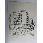 ANTONI WASILEWSKI, KRYNICA W RYSUNKACH ANTONIEGO WASILEWSKIEGO, ANTONI WASILEWSKI, 12 POZYCJI, WYDAWNICTWO KOMITET ROZWOJU KRYNICY 1969 R, NAKŁAD 5150 EGZ