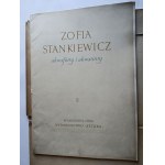 ZOFIA SATANKIEWICZ, ZOFIA SATANKIEWICZ ETCHINGS AND AQUATINTS, ART PUBLISHING HOUSE WARSAW 1954, 14 ITEMS