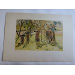 STANISŁAW MASŁOWSKI, STANISŁAW MASŁOWSKI, AKWARELE, 12 REPRODUKCJI BARWNYCH, WYDAWNICTWO SZTUKA WARSZAWA 1956 R, 12 PLANSZ