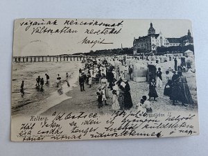 KOLOBRA KOLBERG, LONG ADDRESS, BEACH, STAMP, STAMP 1904