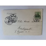KOŁOBRZE KOLBERG, DŁUGI ADRES, PLAŻA, STEMPEL, ZNACZEK 1904 R