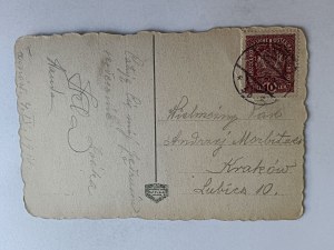 TARNÓW FOUNTAIN IN THE SHOOTING GARDEN, STAMP, STAMP 1918