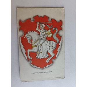 WOJEWÓDZTWO WILEŃSKIE, HERB, RYCERZ NA KONIU, PRZEDWOJENNA, RYS ELJASZ RADZIKOWSKI