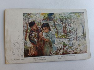 POLISH PAINTING BATOWSKI WHISPERS OF SPRING STAMP, 1919