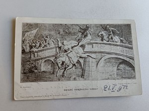 POLISH PAINTING STACHOWICZ DEATH OF PRINCESS WANDA, STAMP