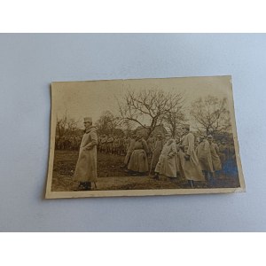 ZDJĘCIE ŻOŁNIERZE WOJSKO GALICJA MANEWRY 1915 R