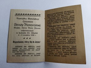 RETREAT SOUVENIR KOŚCIÓŁ SS WIZYTEK 1938 WARSAW