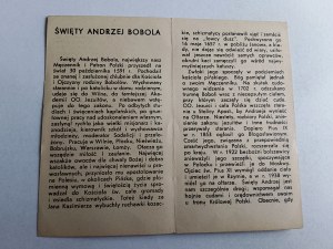 PRAYER BOOK ST ANDRZEJ BOBOLA T. J. MARTYR AND PATRON SAINT OF POLAND, KRAKOW 1938