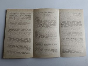 ENTRY CARD FRANCISCAN MISSIONARY ASSOCIATION 1930 LVIV ST. FRANCIS BERNARDINE FATHERS