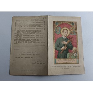 MODLITEWNIK ŚW GIERARD MAJELLA KRAKÓW 1905 R, KS ANATOL
