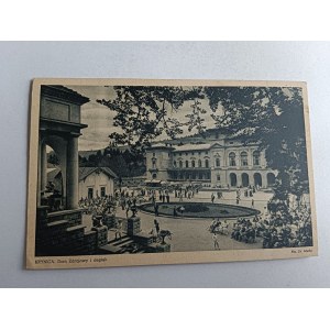 KRYNICA DOM ZDROJOWY I DEPTAK STEMPEL ZNACZEK 1937 R