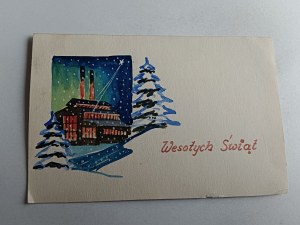FESTIVE CHRISTMAS, WINTER TREE