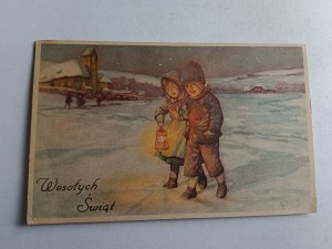 CHRISTMAS POSTCARD CHRISTMAS, CHILDREN