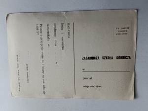 WALBRZYCH COAL BASIN, BASIC MINING SCHOOL, THIN PAPER