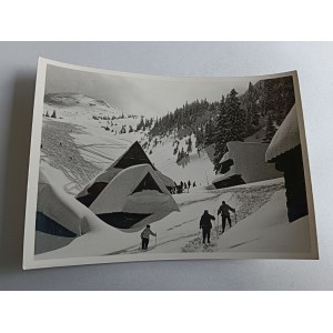 TATRY TRASA ZJAZDU Z KASPROWEGO NA HALĘ GORYCZKOWĄ, MAŁY NAKŁAD, NARCIARZE