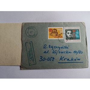 KOPERTA PRL CENZURA STAN WOJENNY KRAKÓW, ZNACZEK