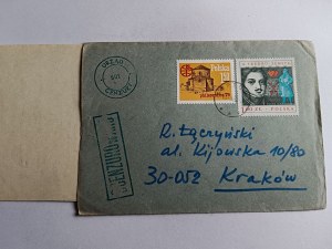 ENVELOPE PRL CENSORSHIP MARTIAL LAW KRAKOW, STAMP