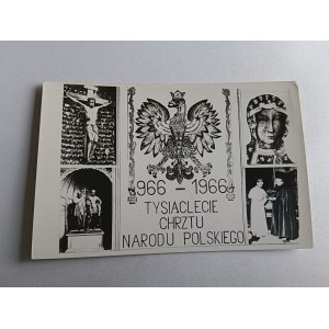 ZDJĘCIE TYSIĄCLECIE CHRZTU POLSKI 1966 R