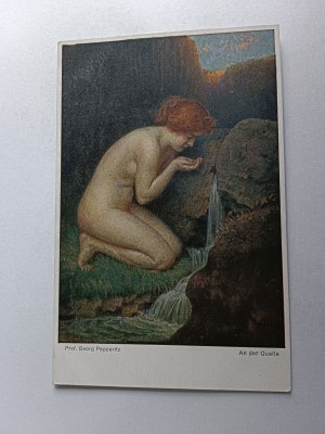 PAINTING NUDE WOMAN NAKED PAPPERITZ