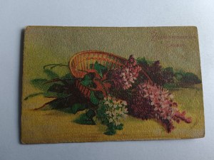 NAME CARD FLOWERS BASKET