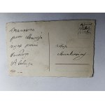 POCZTÓWKA ŚWIĄTECZNA KOGUT KOGUTY KURA, CIENKI PAPIER
