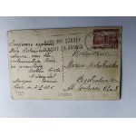 DZIEWCZYNKA KWIATY, STEMPEL ŁÓDŹ 1938 R, ZNACZEK, PIECZĄTKA BUDUJEMY POLSKIE SZKOŁY ZA GRANICĄ