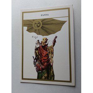 ROZKŁADANKA HOROSKOP ZODIAK ZNAK ZODIAKU PANNA, WIERSZ LESZEK SZUMAN, RYS ANDRZEJ MACIEJEWSKI
