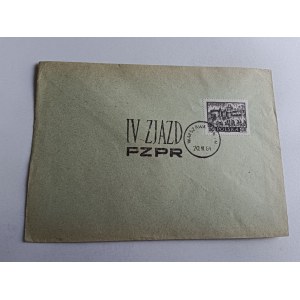 KOPERTA IV ZJAZD PZPR, ZNACZEK, STEMPEL