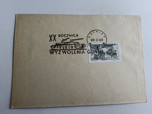 ENVELOPE POLISH ARMY TANK STAMP STAMP GDYNIA