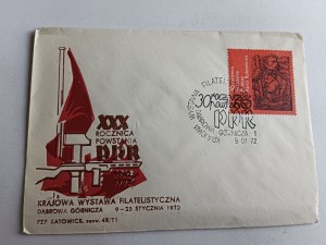 ENVELOPE DABROWA GÓRNICZA, PHILATELIC EXHIBITIONS, STAMP STAMP