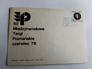 ENVELOPE POZNAŃ 50 MTP 1978, STAMP