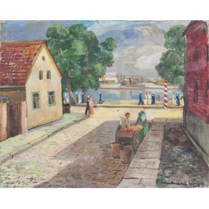 Adam MALICKI (1896-1949), Ulica Portowa w Świnoujściu